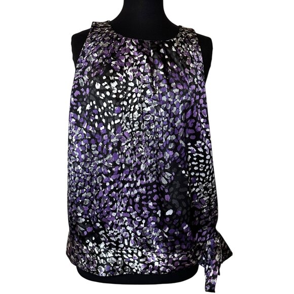 APT. 9 Sleeveless Geometric Blouse Polyester Spandex Blend Women's Size XL - Picture 1 of 13